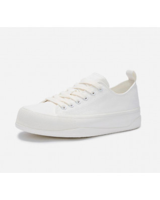 All-match lace-up white shoes trendy thick-soled canvas shoes