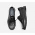 Fashionable black all-match simple casual thick-soled lace-up shoes