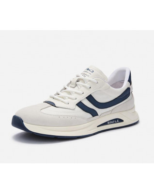 Fashionable round toe trendy all-match color-block sports running shoes